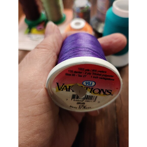 Lot of 13 Spools: Yli "Jeans Stitch" Thread + Wooly Isacord Variations More! - Picture 12 of 15